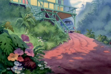 Empty Backdrop From Lilo And Stitch Disney Crossover Image ...
