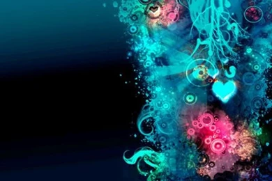 Wallpapers Heart Blue Theme 800x600