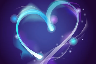 Blue Heart HD Desktop Wallpapers : Widescreen : High Definition ...