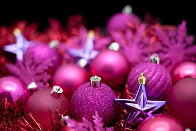 Photo Of Purple Christmas Decorations
