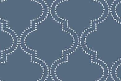 Tetra Blue Quatrefoil Wallpapers From The Symetrie Collection By ...