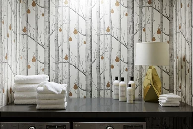 Wallpapered Laundry Rooms