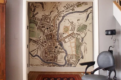 Antique Map Wallpapers   Traditional   Hall   London   By Wallpapered