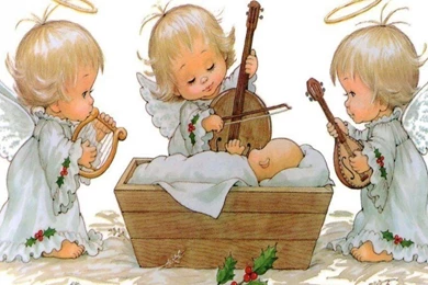 CHRISTMAS ANGEL WALLPAPER   (