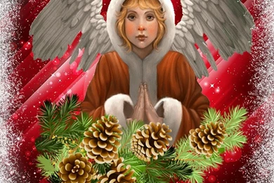 CHRISTMAS ANGEL WALLPAPER   (