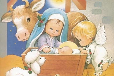 Angel Gabriel Visits Jesus   The Nativity Scene Art Wallpapers 12 ...