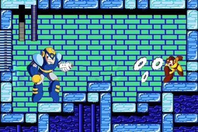 Megaman Vs Crashman Using An 8bit Backgrounds From The Boss Stage ...