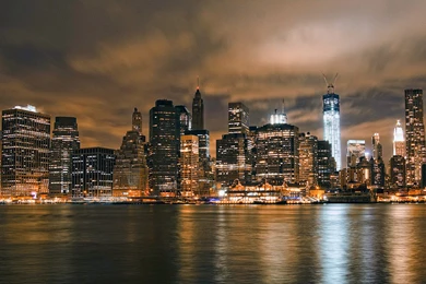 New York Skyline Lights Wallpapers