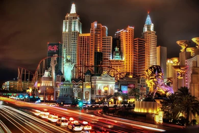 New York City Liberty Night Light Wallpapers