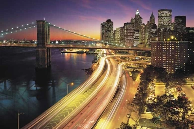 New York Lights Wall Mural Wallpapers   Stuning Idea For Interior ...