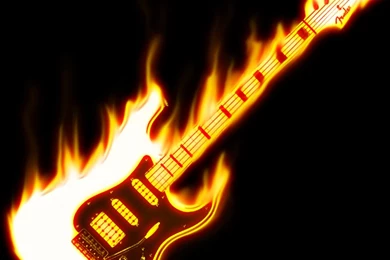 Fire Guitar   ImgMob