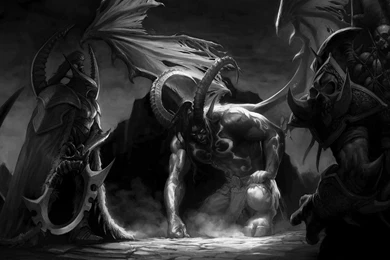 Games Black And White World Of Warcraft Online Game Wallpapers ...