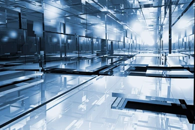 Desktop Wallpapers · Gallery · 3D Art · Crystal Tunnel