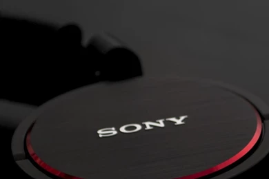 Headphones Black Red Gray Sony Nikon Still Life Wallpapers