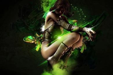 Exotic Weed Girl Sexy In Smoke Cloud