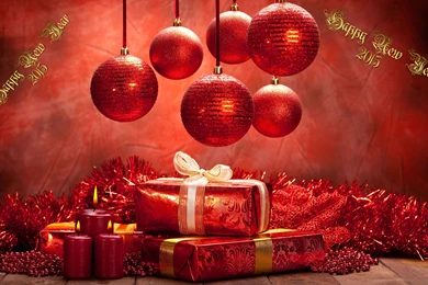 Happy New Year 2015 Red Wallpapers