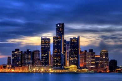 Detroit, Water, Sky, Sunset, City, Michigan, Usa, World, 1920x1080 ...