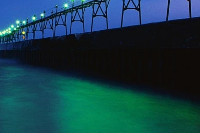 Pier Grand Lake Michigan Haven Wallpapers