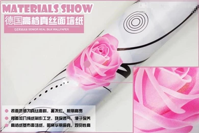 3D Wallpapers Pink Flower Trees Wall Mural Custom Natural Scenery ...