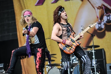 STEEL PANTHER Hair Metal Heavy Glam Concert Guitar Singer ...