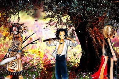 Wallpapers Shaman King Anime Flower Tree For Ipad 1024x768 ...