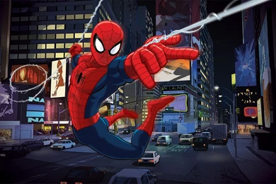 Image   Ultimate Spiderman Background.png   The Spectacular Spider ...