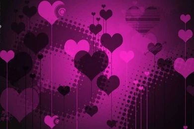Pink And Black Hearts Backgrounds   Twitter & Myspace Backgrounds