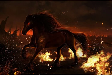 Stallion Running Away From HELL   Wallpapers