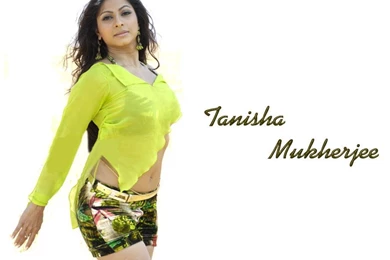 Tanisha Mukherjee Charming Pose In Wet Pose And Black Mini Skirt ...