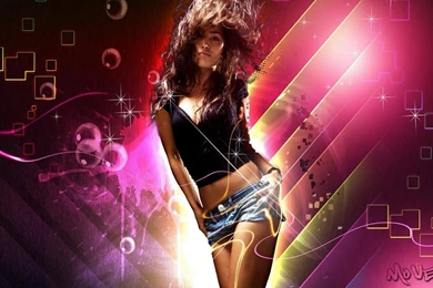 Beautiful Girl Dancing Jeans Mini Skirt Hd Wallpapers   1600x900 ...