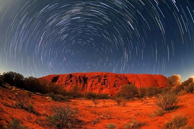 Uluru Star Trails By CainPascoe On DeviantArt