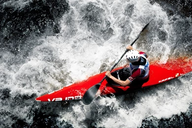 Download Wallpapers 3840x1200 Sports, Rowing, Boat, Person, River ...