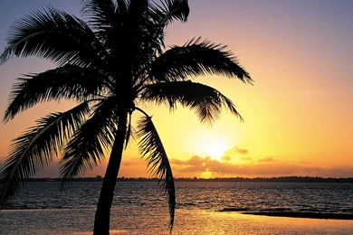 Island Sunset Wallpaper, HD Desktop Wallpapers