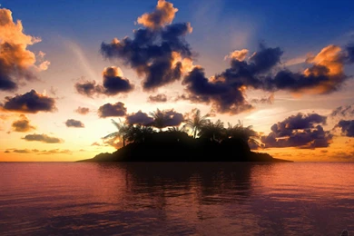 Sunset Painting   Wallpaper.