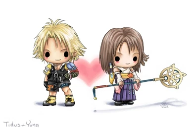 KH2: Tidus And Yuna By Risachantag On DeviantArt