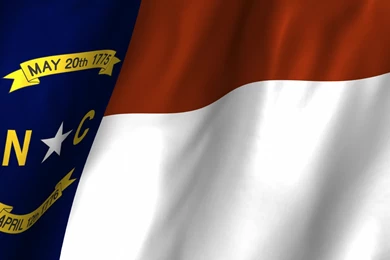 North Carolina Waving Flag Stock Video 12317183