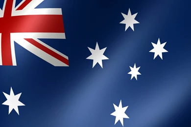 Australia Flag Waving   Wallpaper.