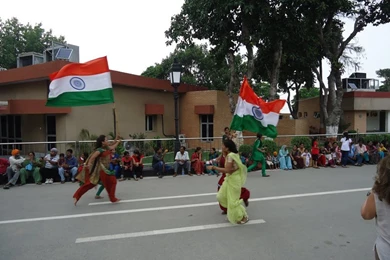 Flag Waving At Pakistan
