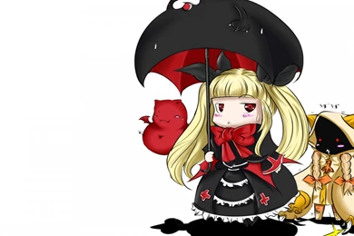 Download Wallpapers 1600x900 Blazblue, Rachel Alucard, Taokaka, Gii ...