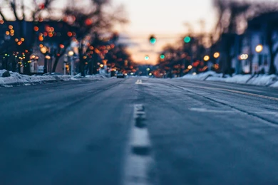City, Street, Bokeh, Winter, Road, Lights Wallpaper,City HD ...