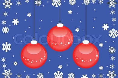 High Resolution Image Christmas Balls 3d Illustration Red ...