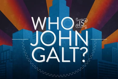Atlas Shrugged John Galt Art Deco Sunburst Wallpapers