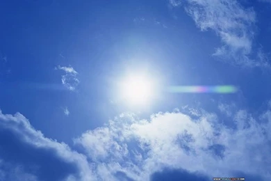 White Cloud & Blue Sky   Wallcoo.net