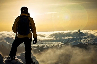 MOUNTAIN TOP WALLPAPER   (