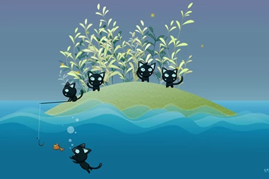 Download The Cats Fishing Wallpaper, Cats Fishing iPhone Wallpapers ...