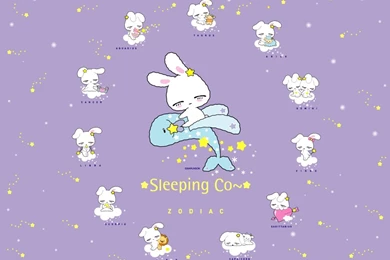 S.Korean Cartoon Rabbit Wallpapers   Sleeping Co4   Wallcoo.net