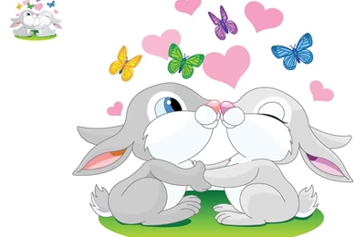 Cute Rabbit Cartoon Wallpapers 11145   Pacify Mind