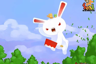 Seal Online Game Cartoon Mad Rabbit Wallpapers   Seal Online Wallpapers