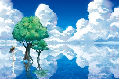 Girl Walking On Water Wallpapers » WallDevil   Best Free HD Desktop ...