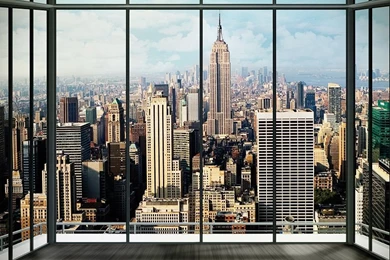 New York City View Wall Mural Wallpapers